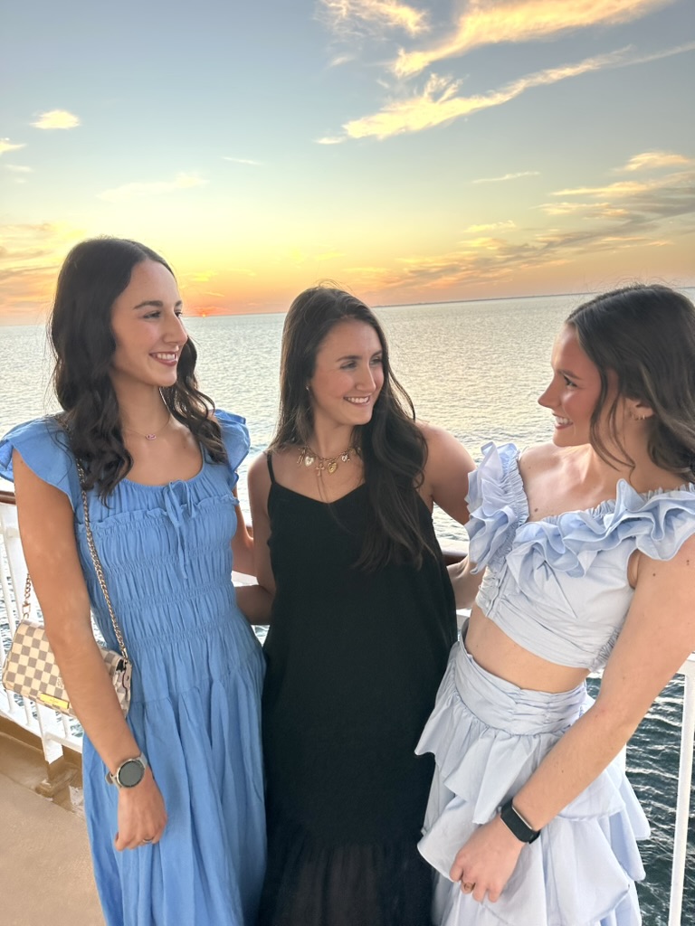 My sisters and I on a cruise